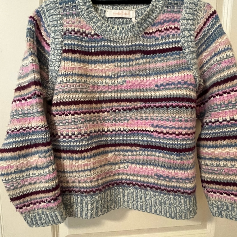Crop Weekend Sweater with 3/4 Sleeves